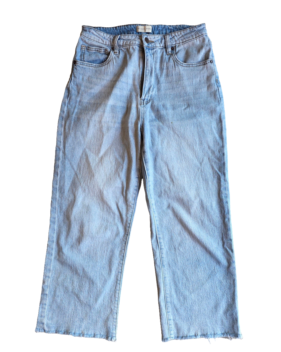 Light wash Oliver Logan Wide leg crop, 30