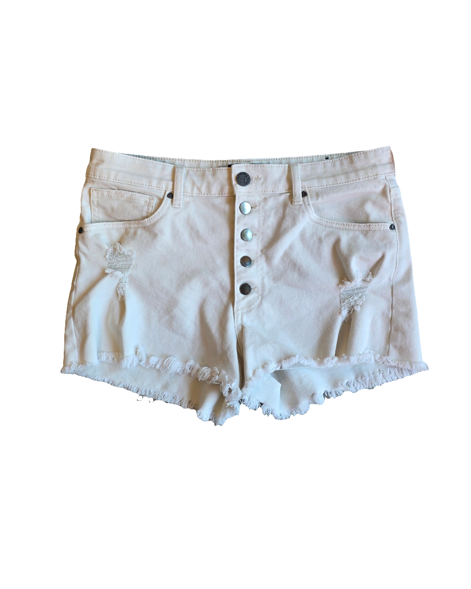 white kut jean shorts, 10