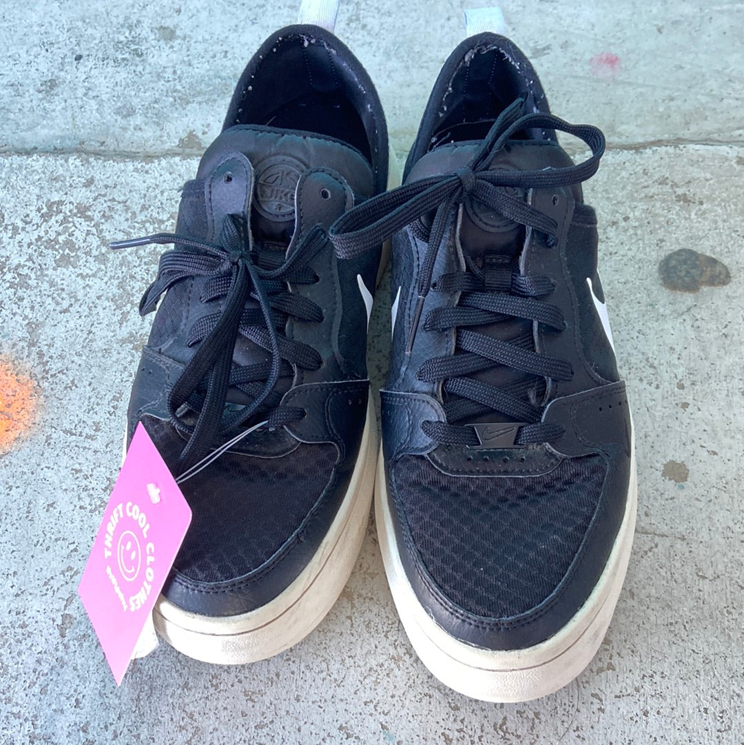 Black Nike Court vision shoes, 8.5