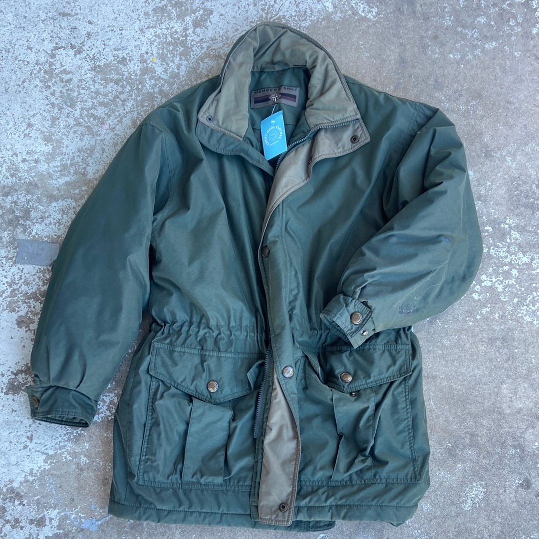 Green Members only Padded jacket, M