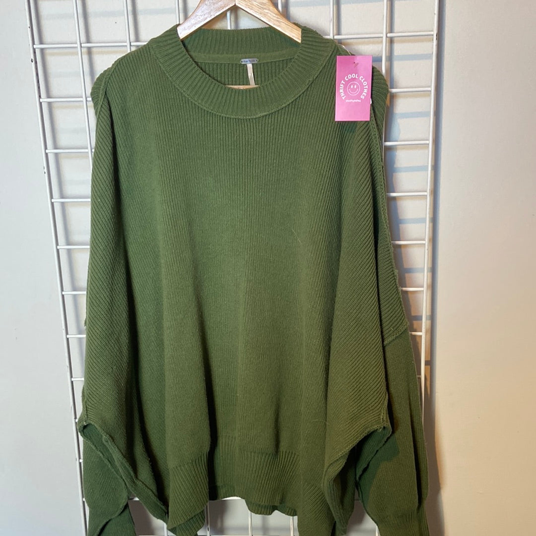 Green Free people sweater, L