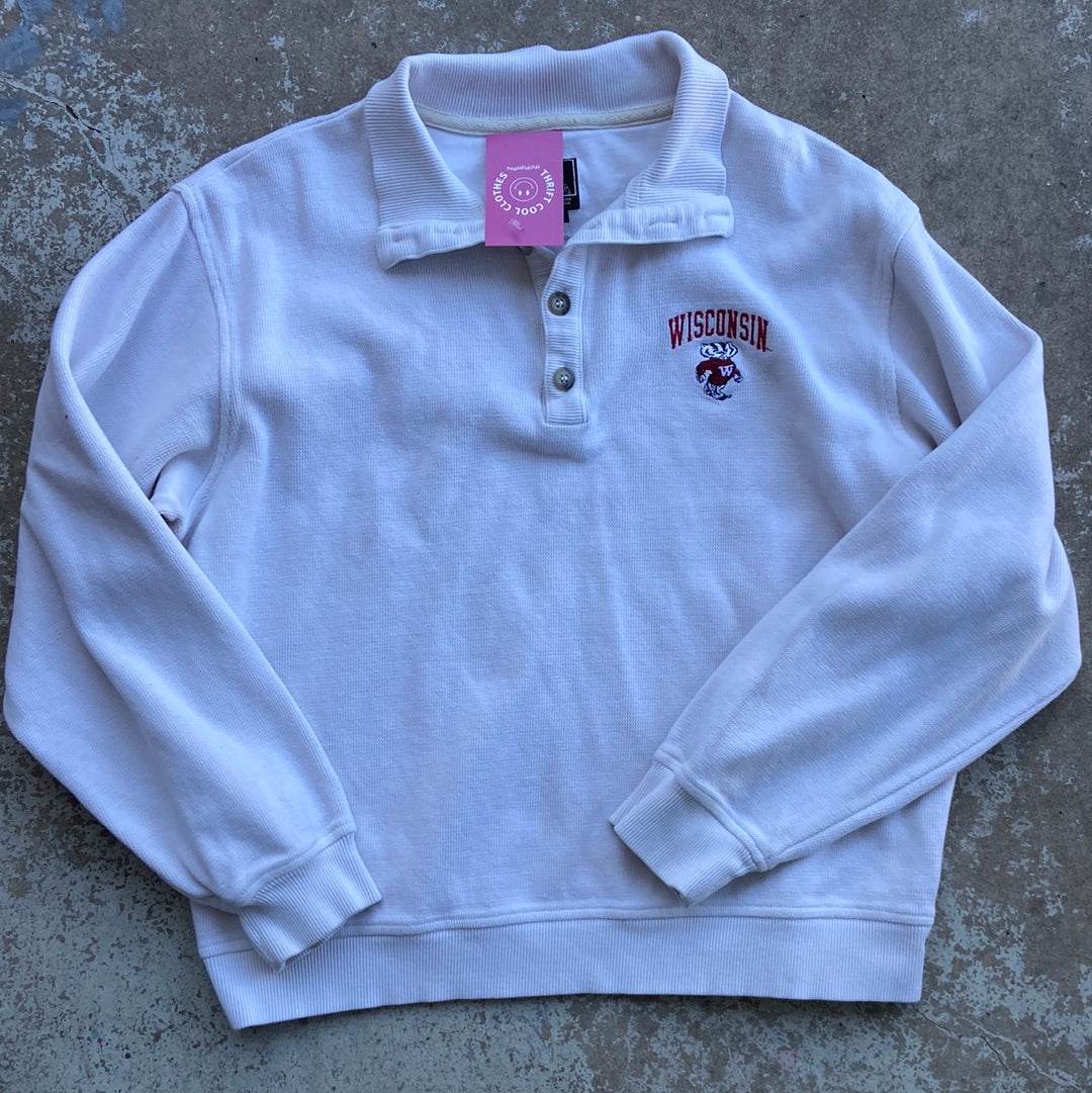 White red Gear for sports Wisconsin longsleeve, L