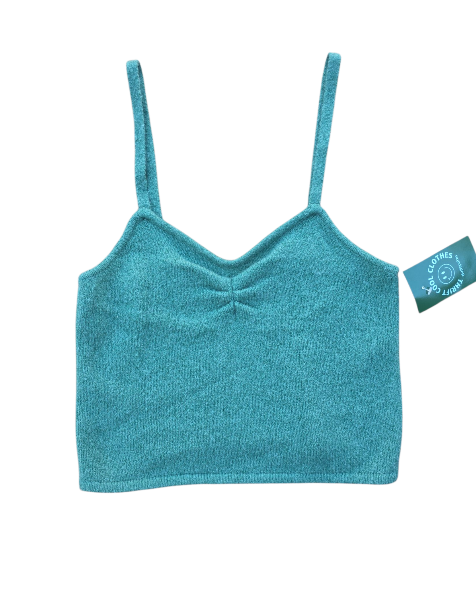 green madewell knit tank, S