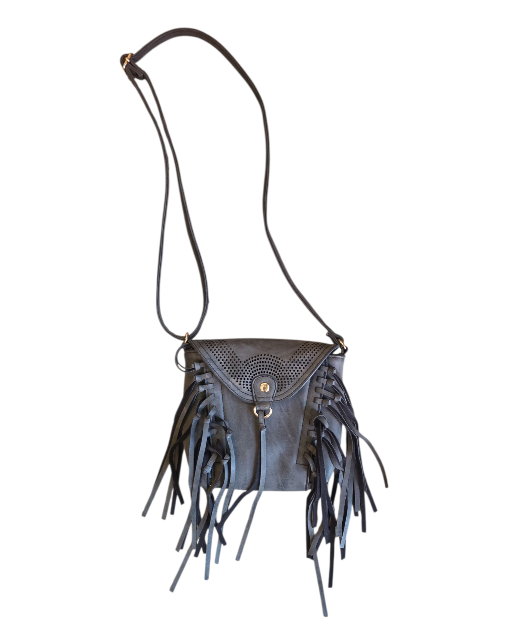 gray mellow world fringe bag