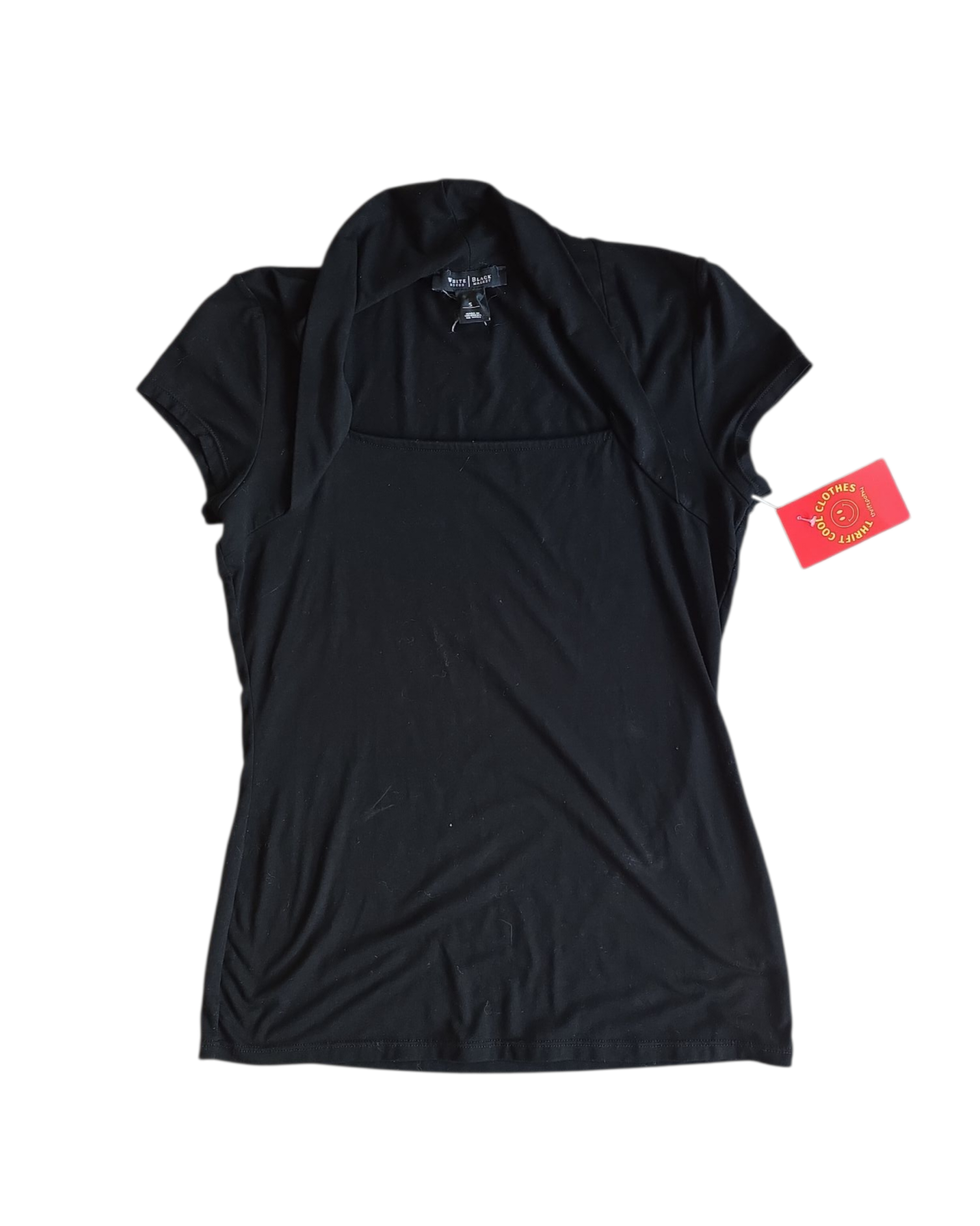 Black white house black market Square neck top, S