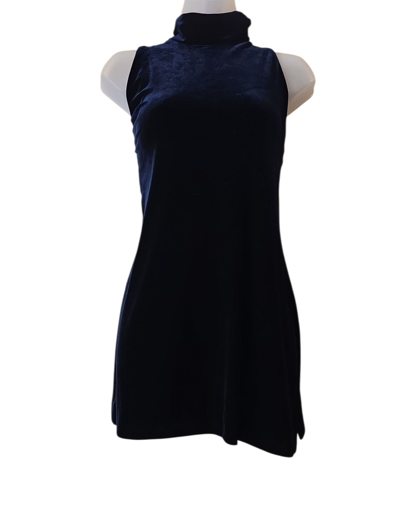 black j.r. nites vtg velour mini dress, 8