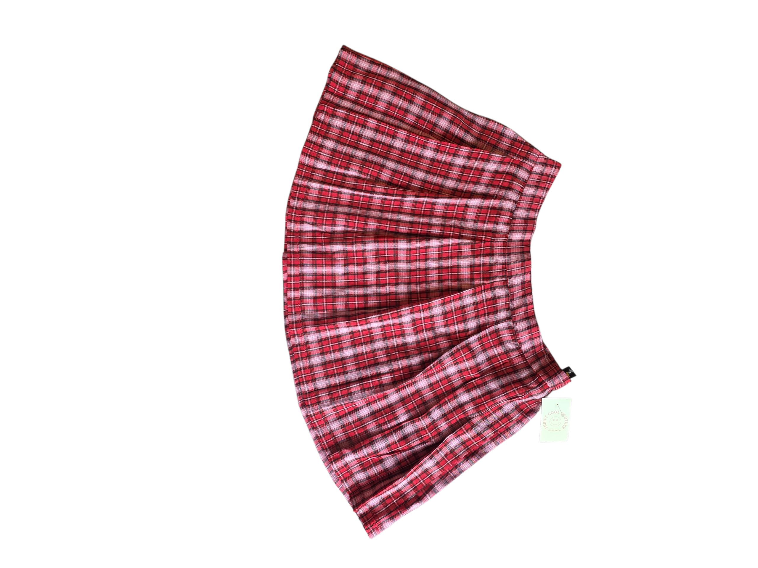 red like an angel nwt plaid mini skirt, 2x