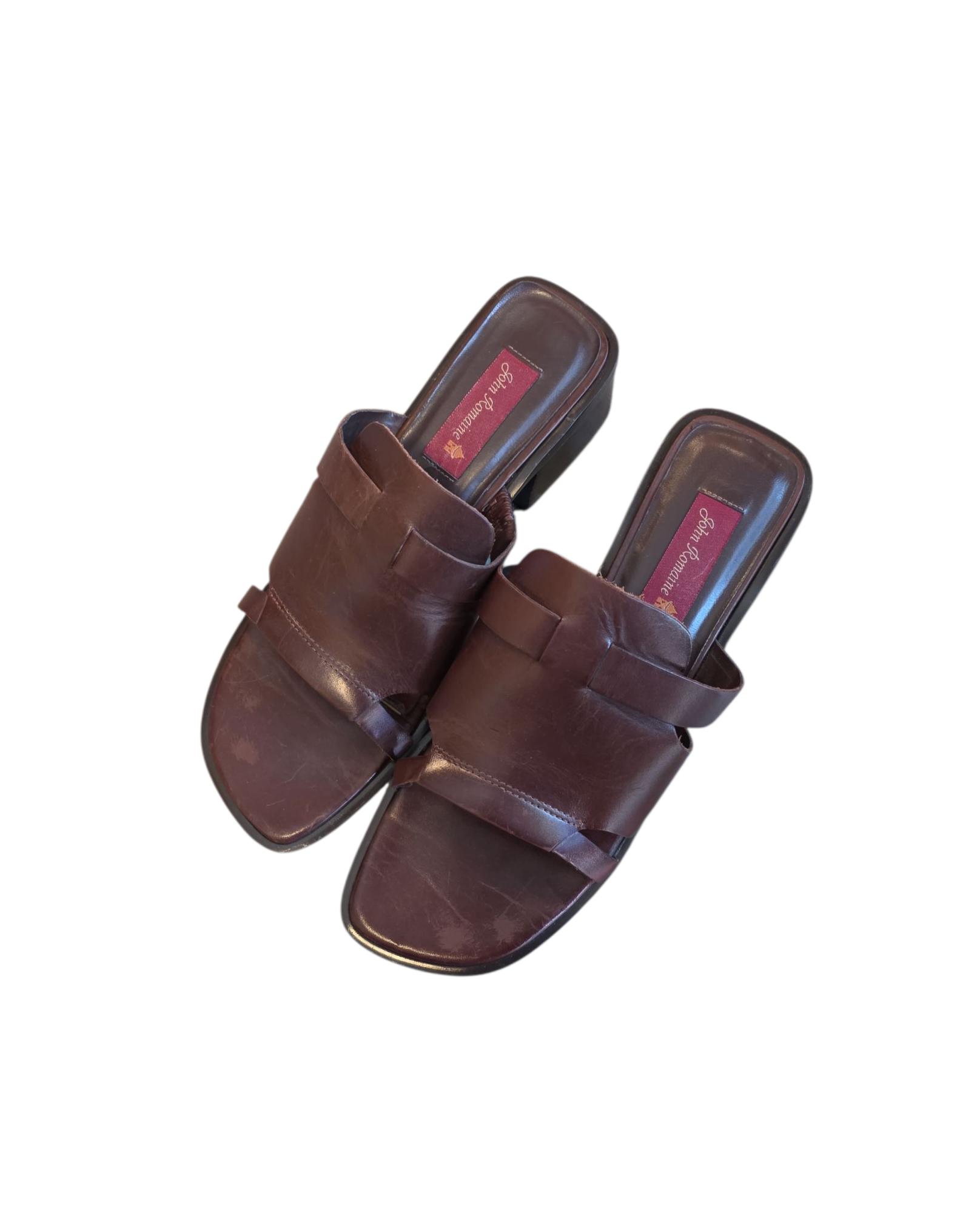 brown john romaine slip on mule, 8
