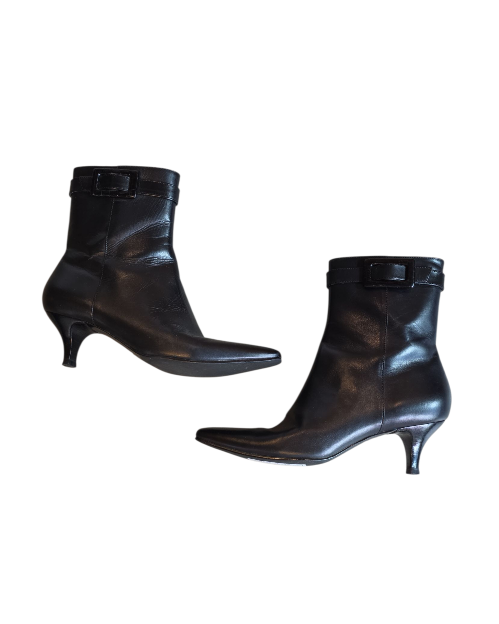 Black Ann taylor Kitten heel booties, 6.5