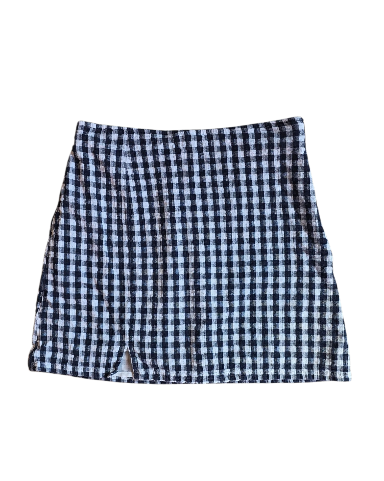blue white american eagle gingham mini skirt, s