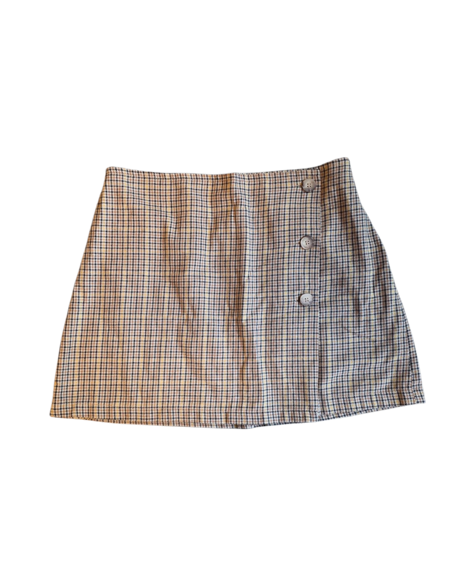 tan yellow brown American eagle plaid, XL