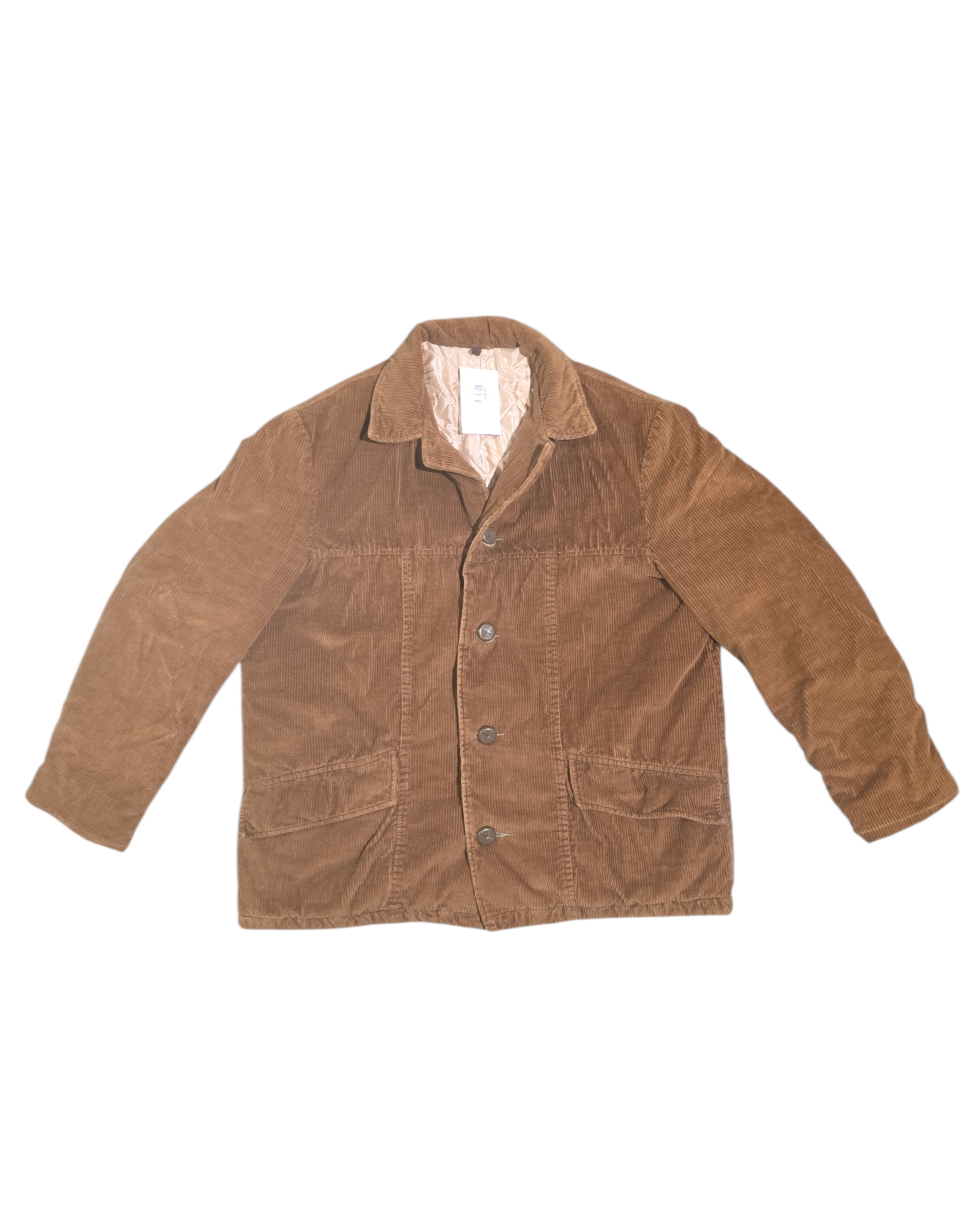 brown fingerhut fashions vtg cord jacket, 44