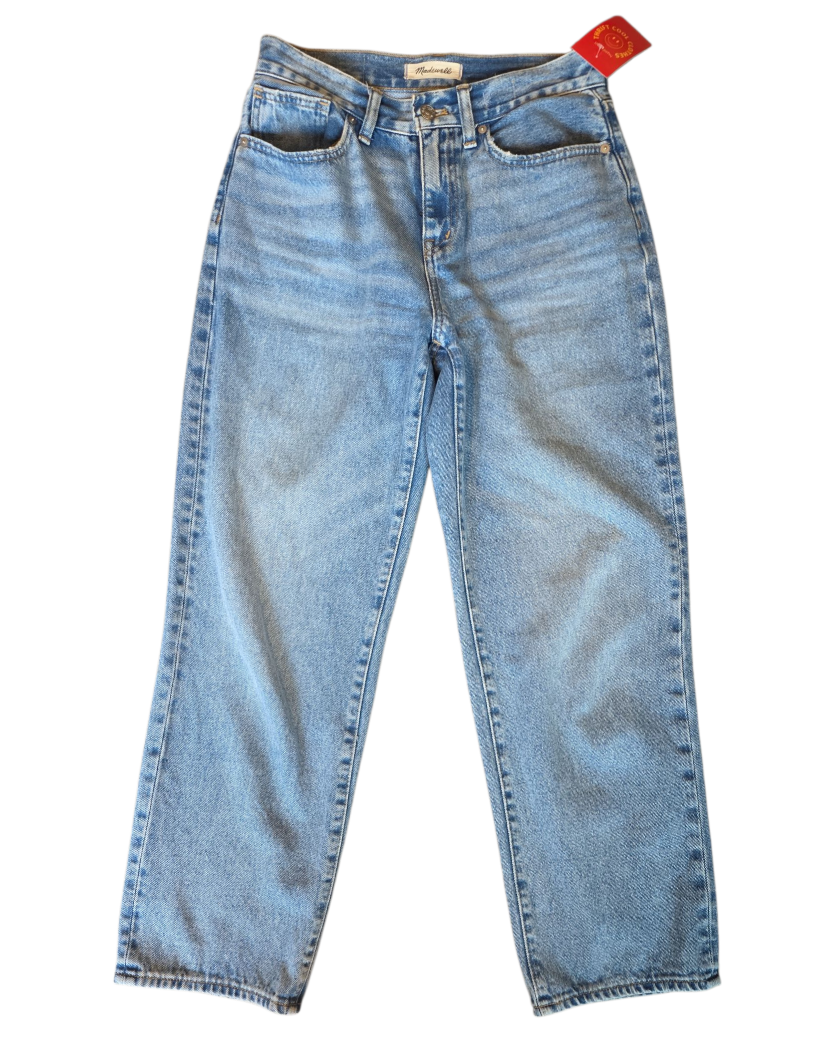 blue Madewell baggy straight jeans, 28p
