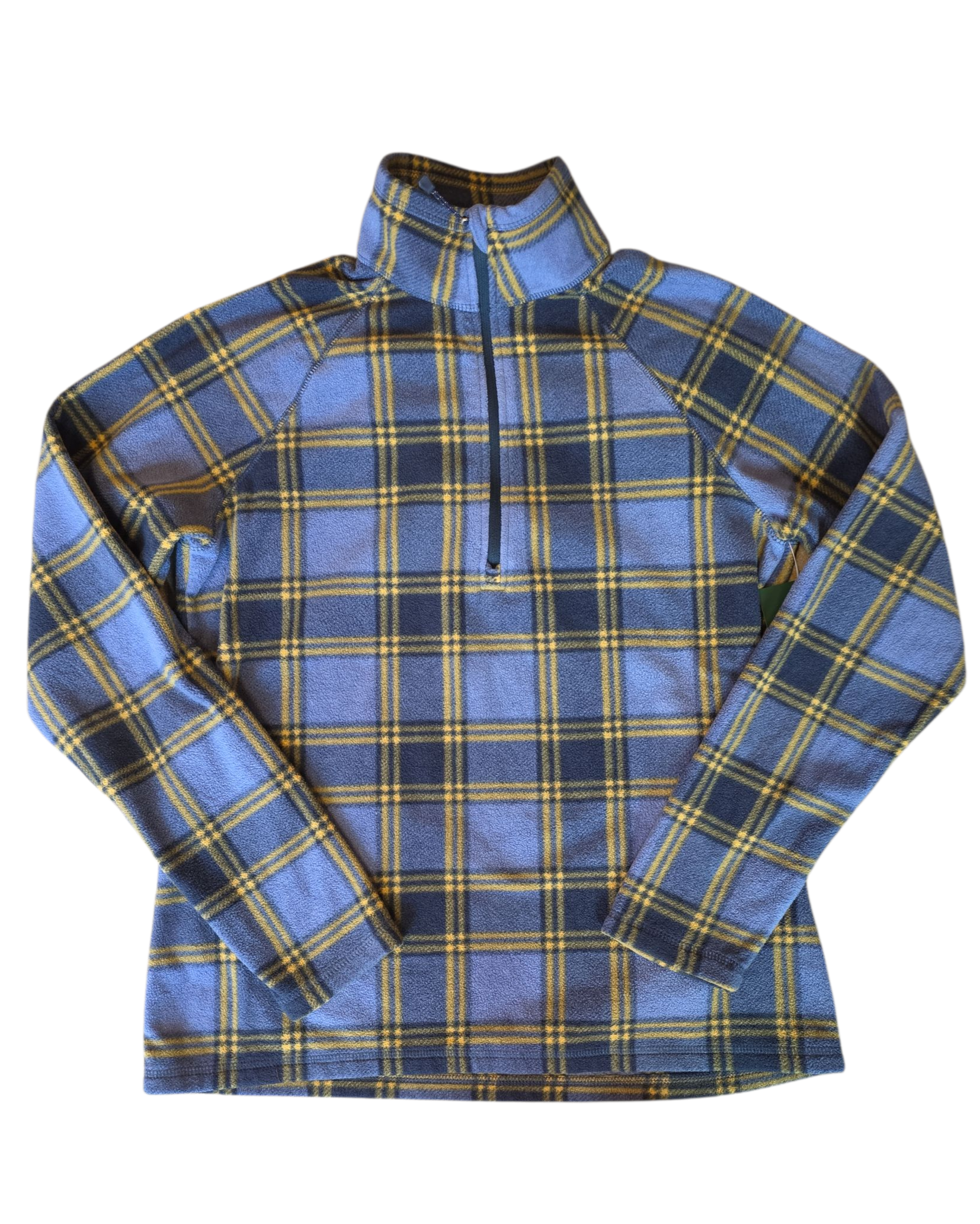 blue Eddie bauer plaid pullover, M
