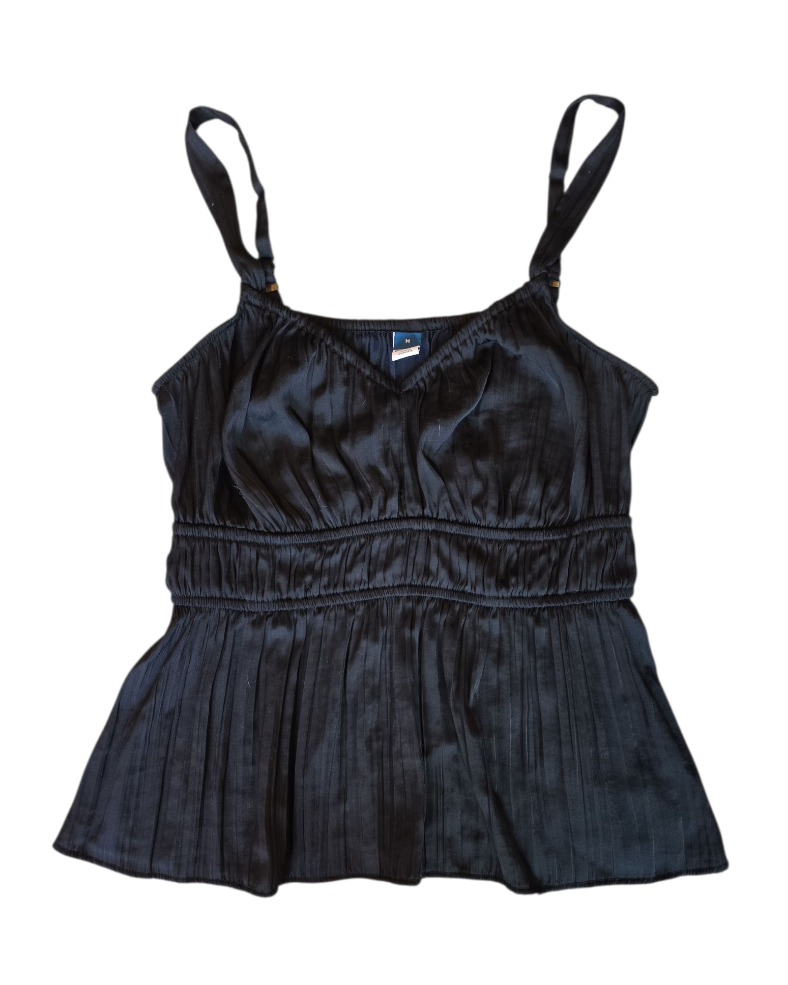 black old navy babydoll top, m
