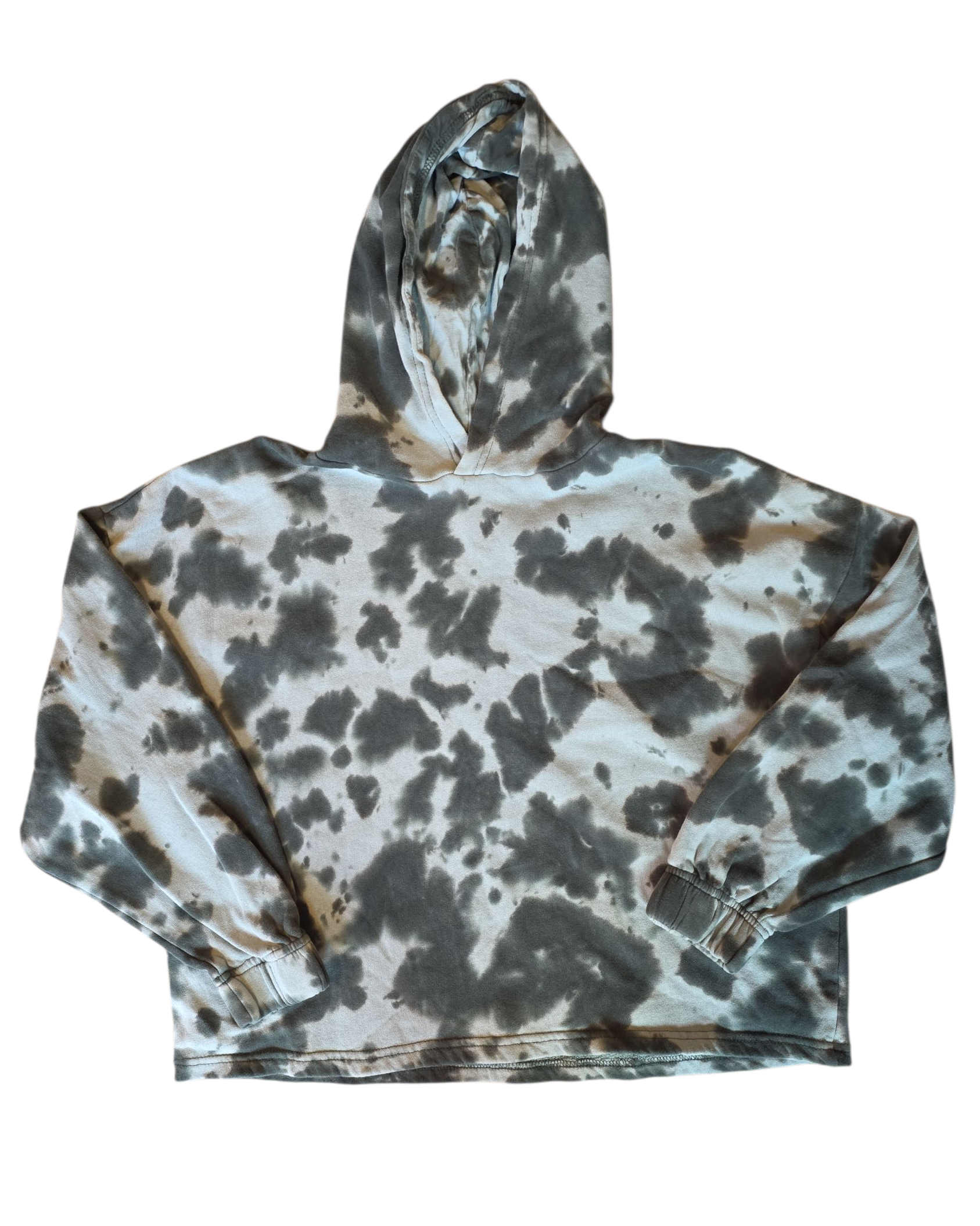 green dip bleached pull over, M