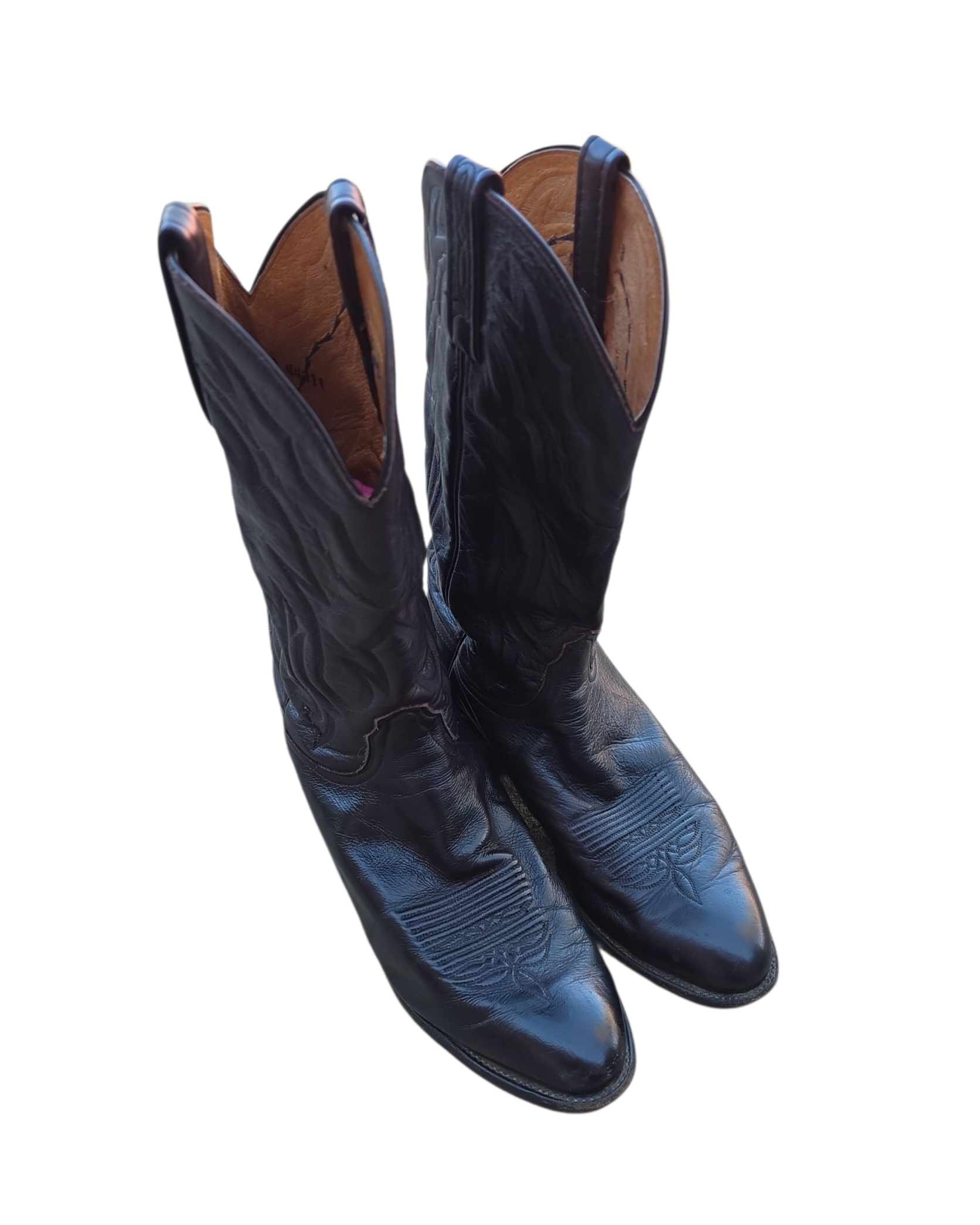 brown Lucchese cowboy boots, 11 mens