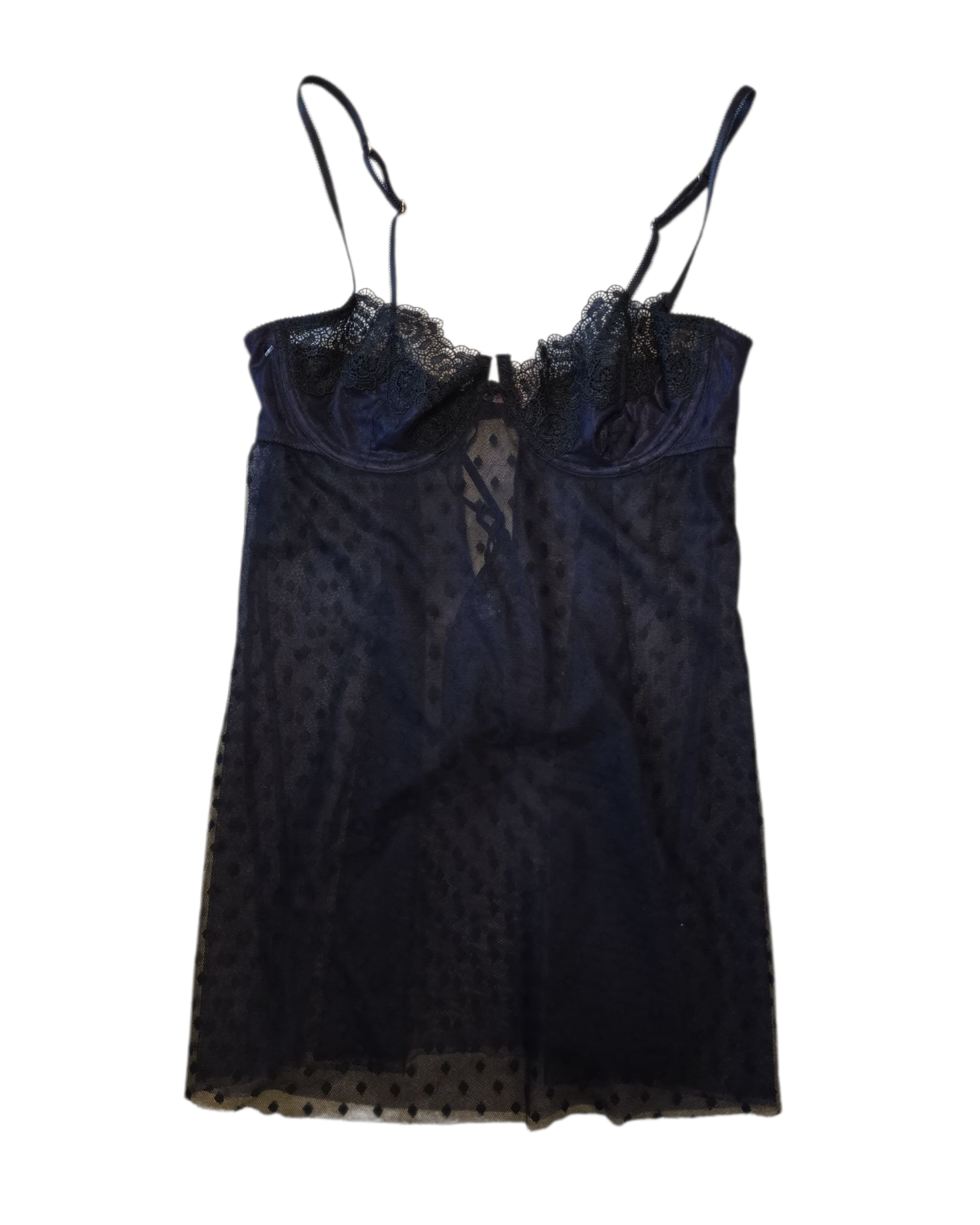 Purple Victorias secret Polka mesh teddy, 36c