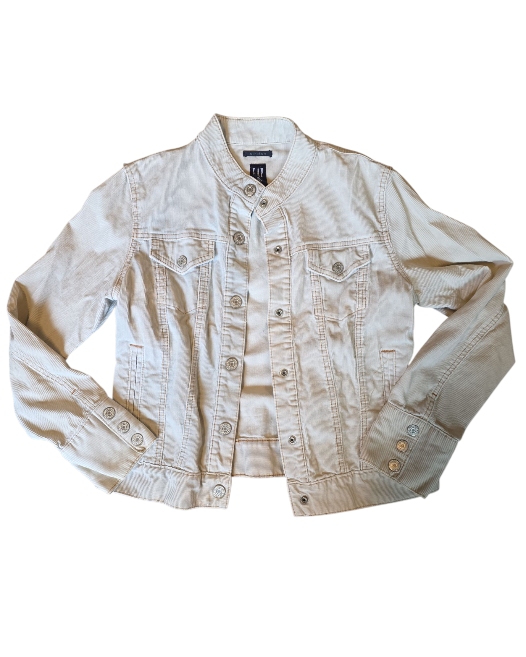 beige gap cord jacket, M