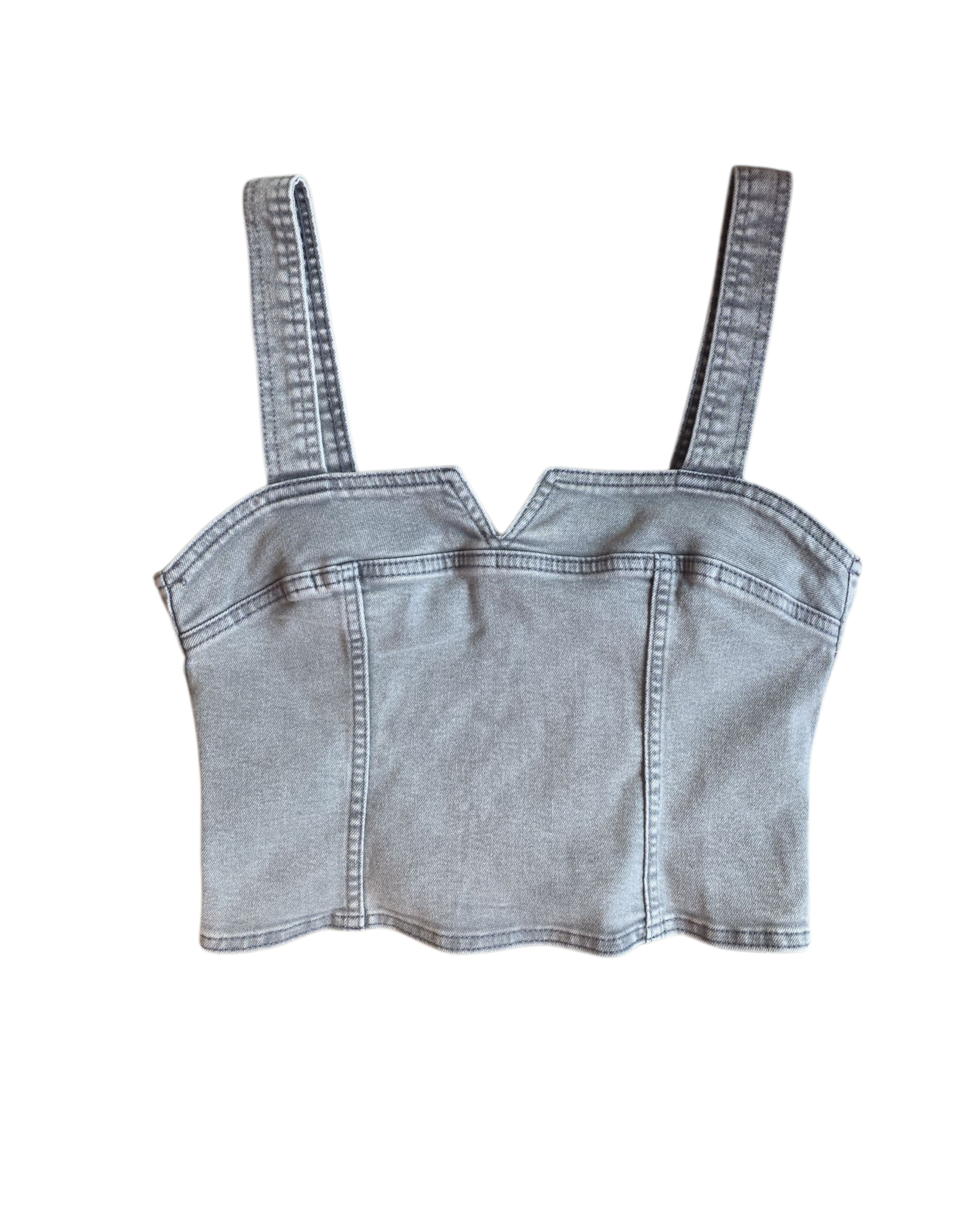 Gray H&m Nwt denim top, S