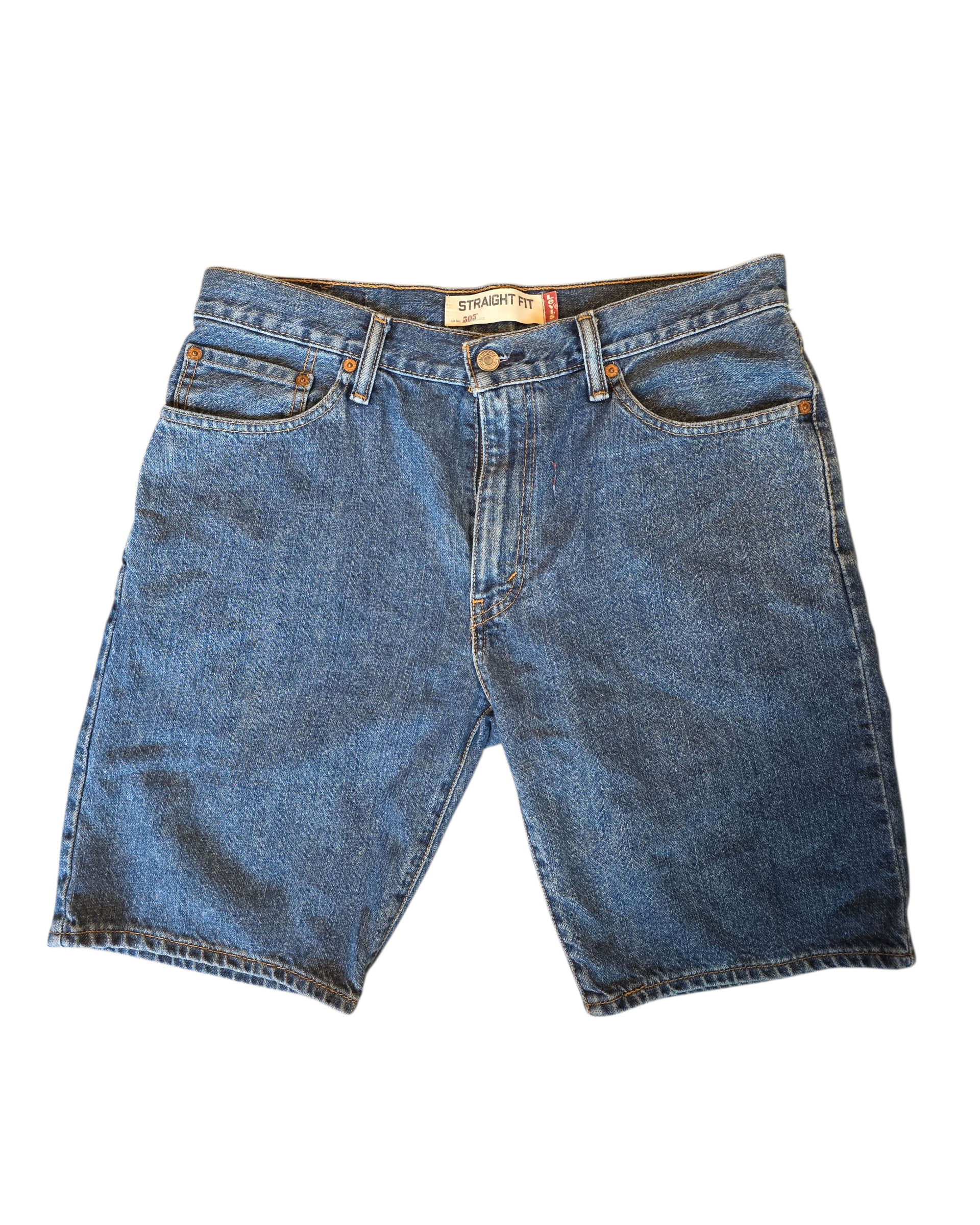 blue levi jorts, 33