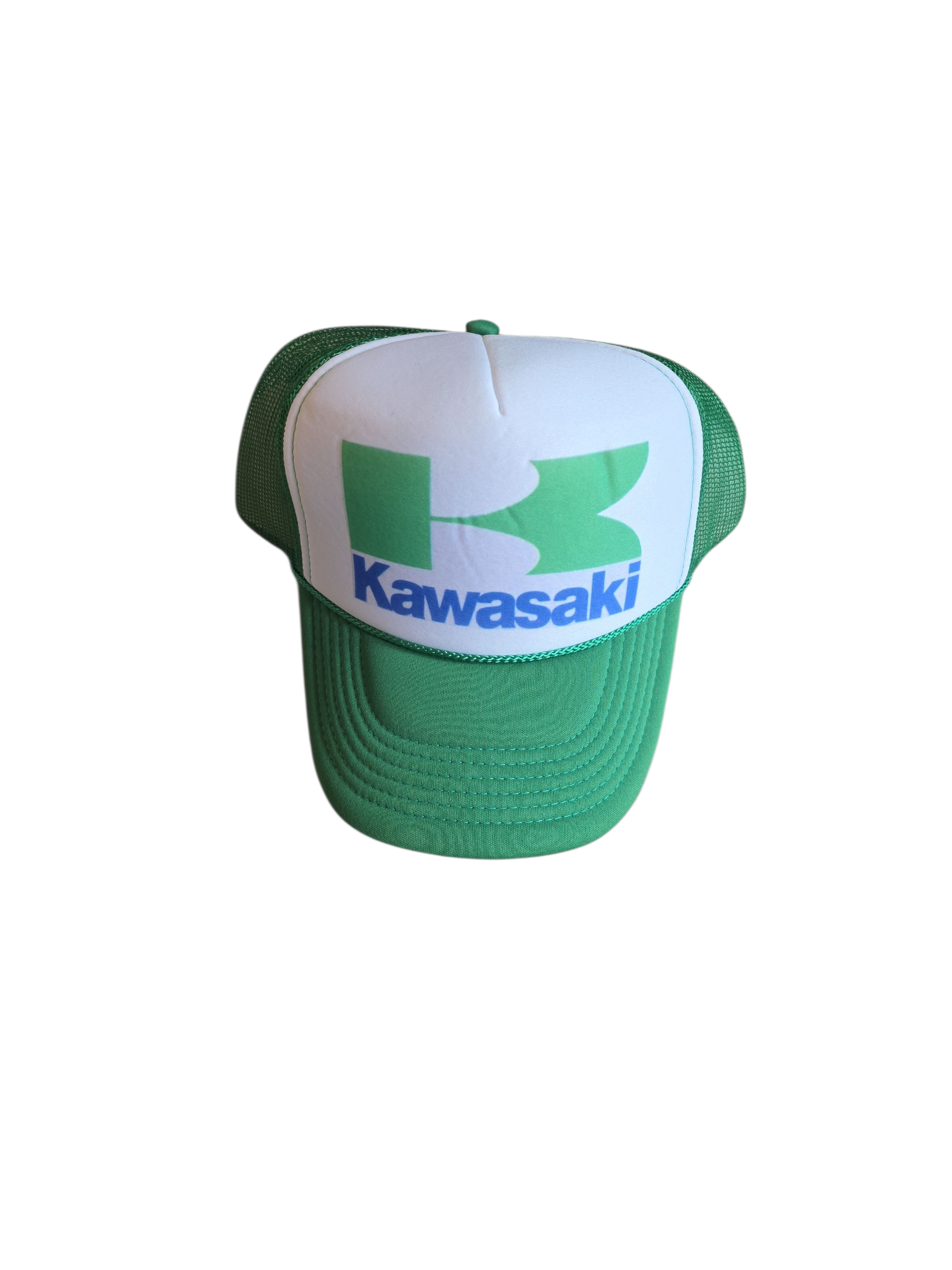 green  kawasaki trucker hat