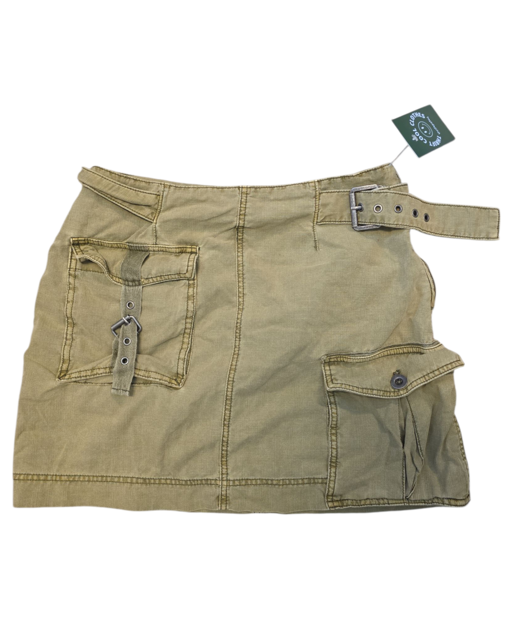 Olive Free people Cargo mini skirt, 4