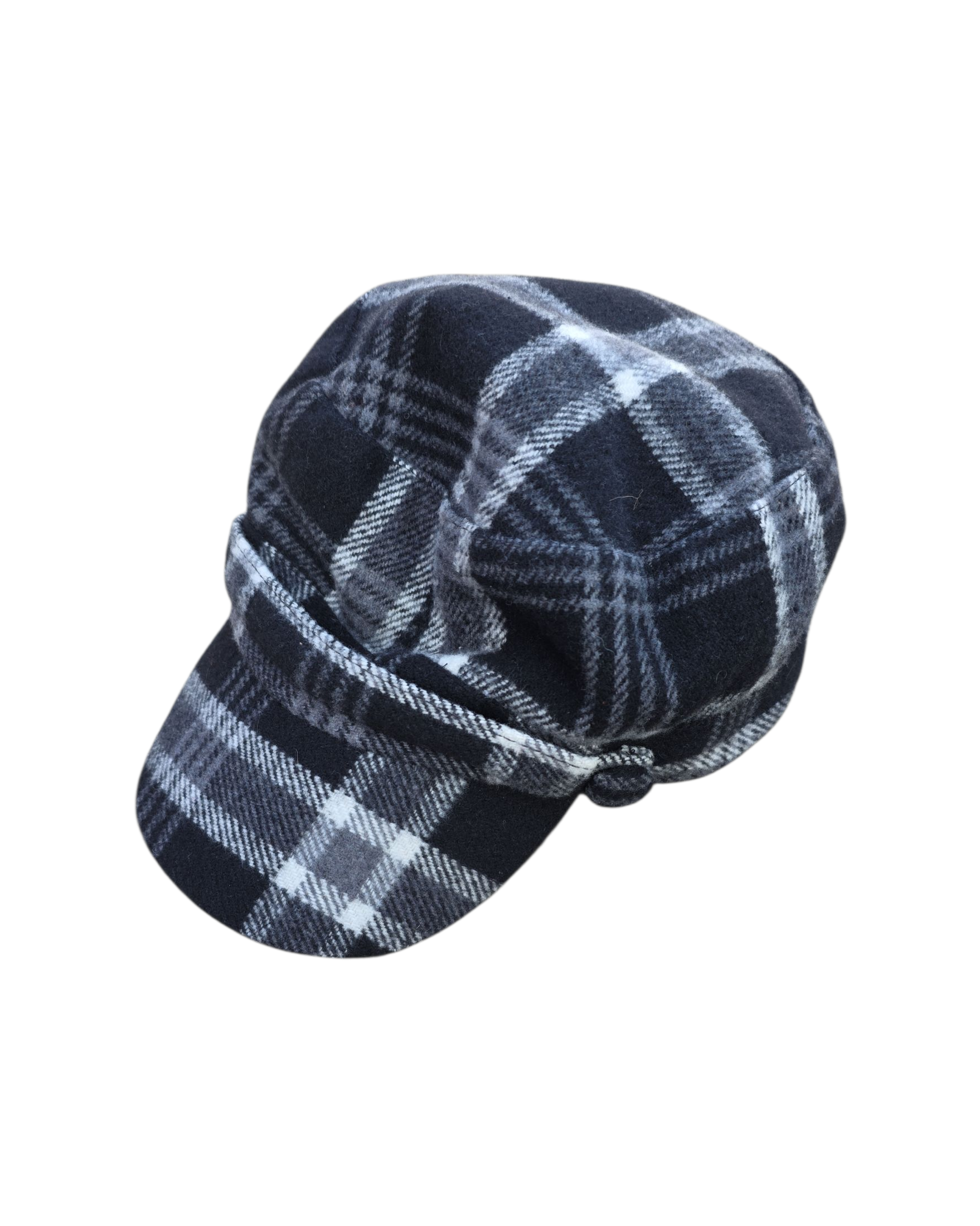 Black  Plaid conductor hat