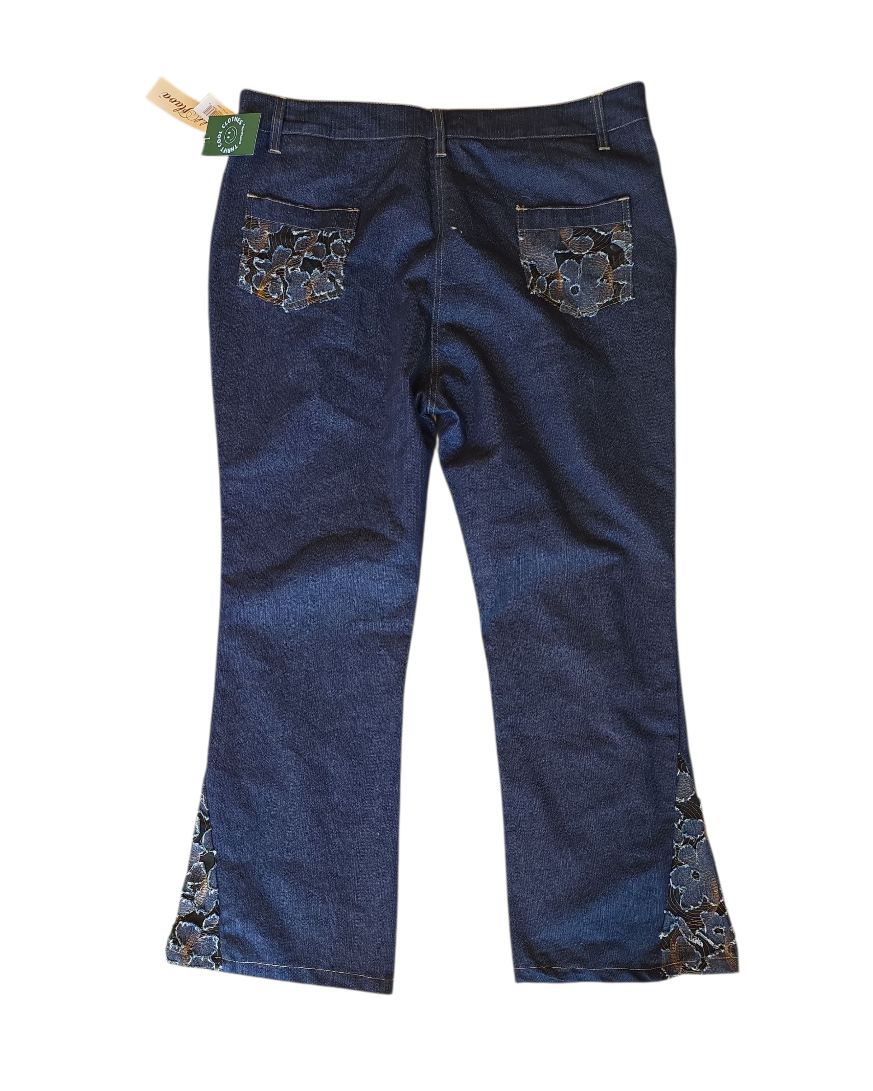 blue gold flava flare floral pants, 22