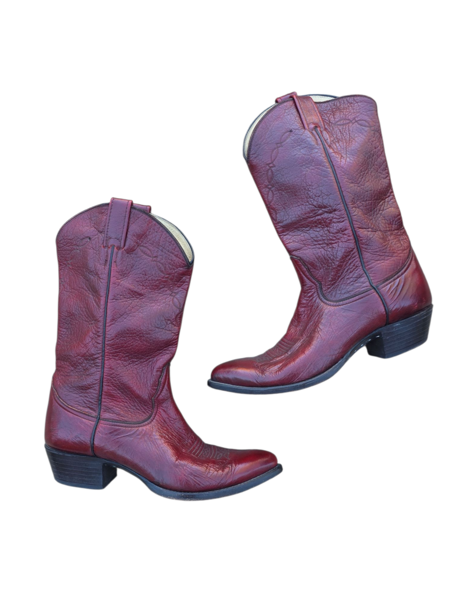 red Larry Mahan cowboy boots, 11 mens