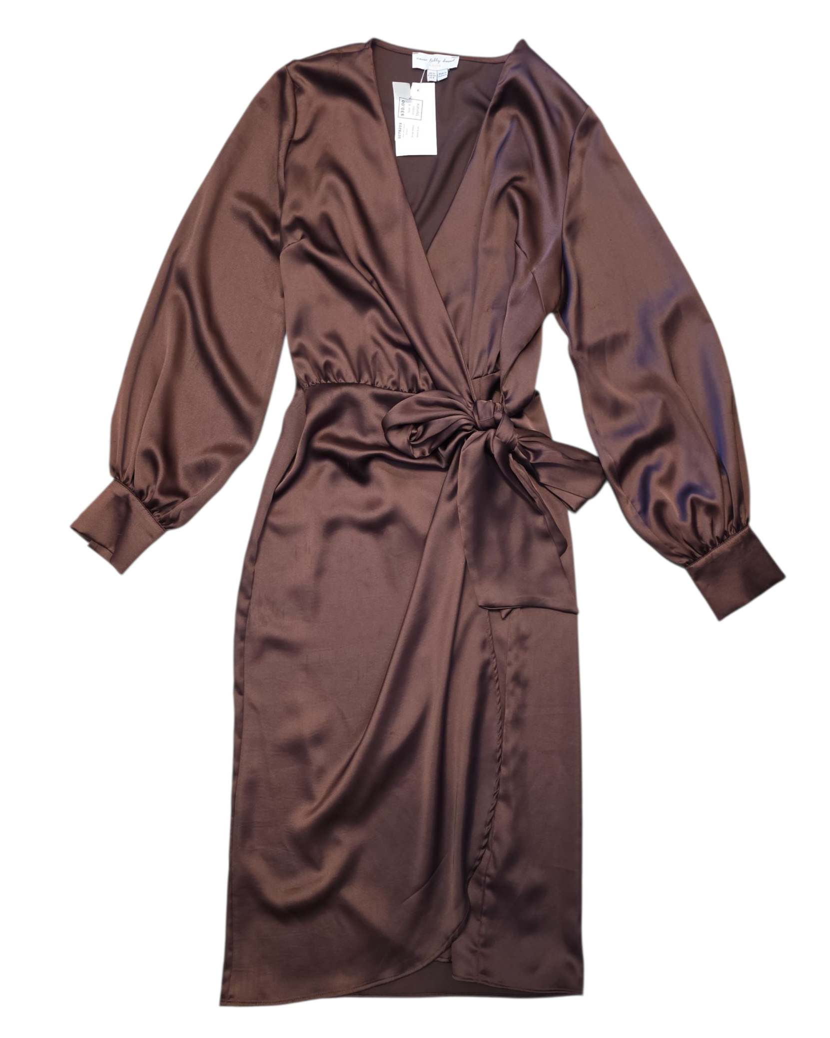 brown never fully dressed wrap dress, 8