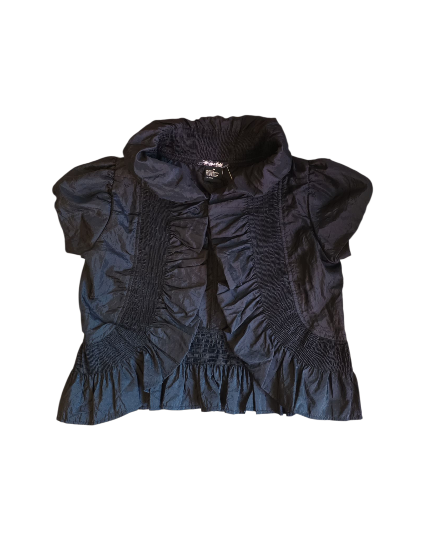black drama gold DEADSTOCK shawl, m