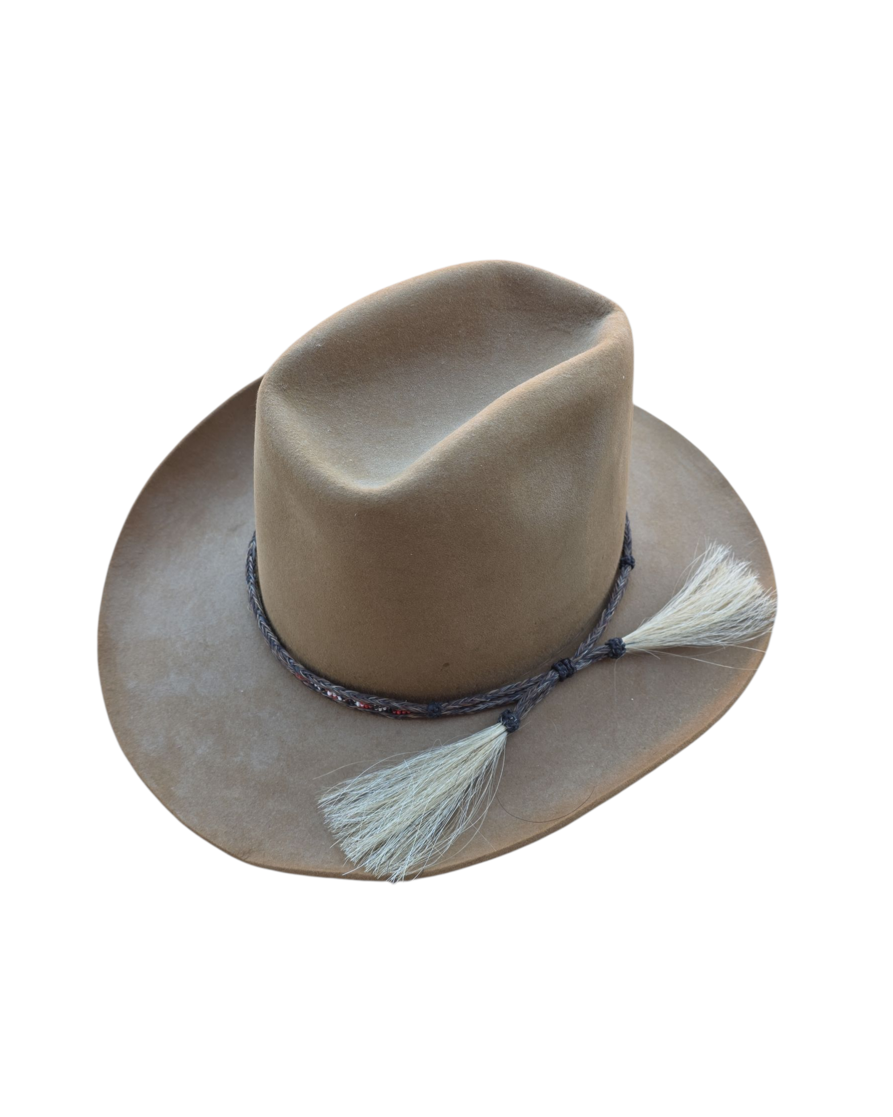 brown stetson cowboy hat size 7 and 3/8