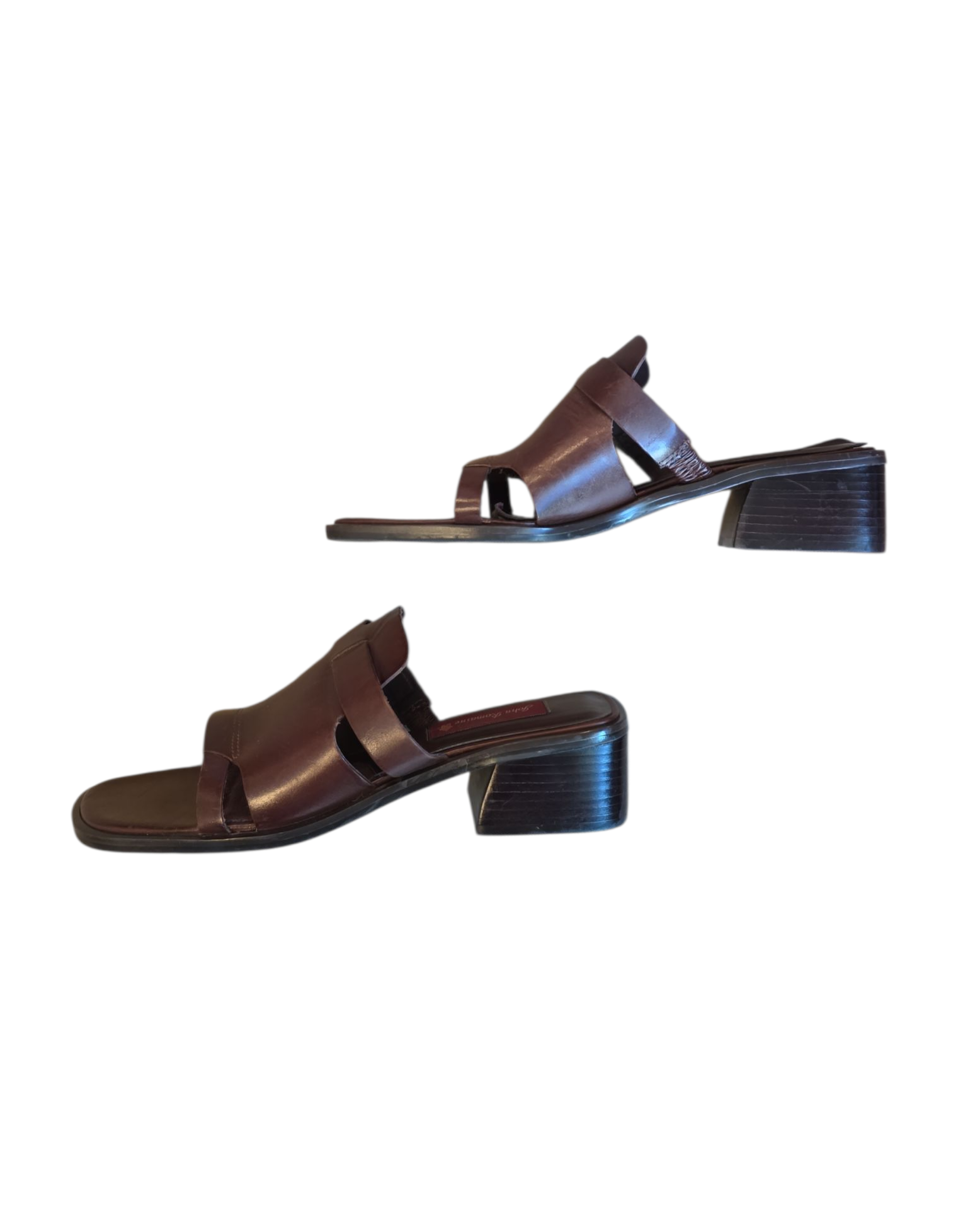 brown john romaine slip on mule, 8