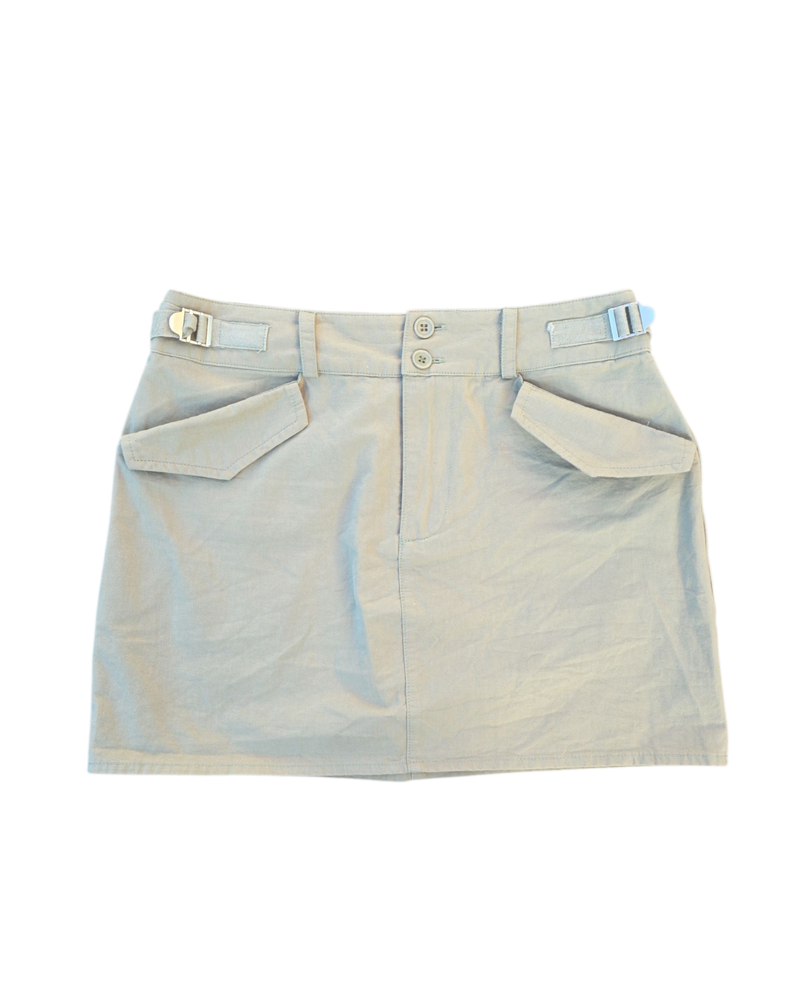 light army green grace chino mini skirt, s