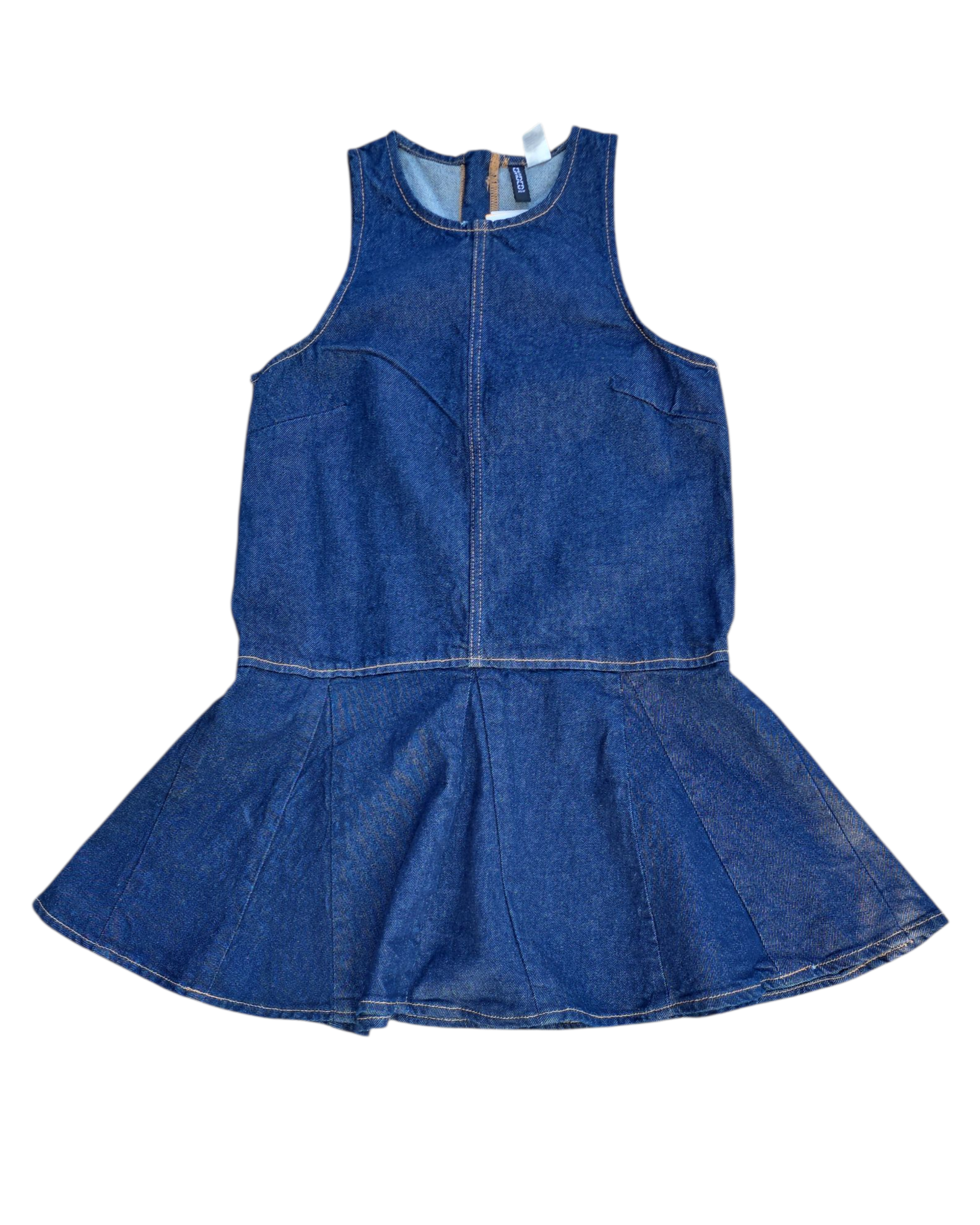 Blue Divided Nwt denim dropwaist dres, Xs