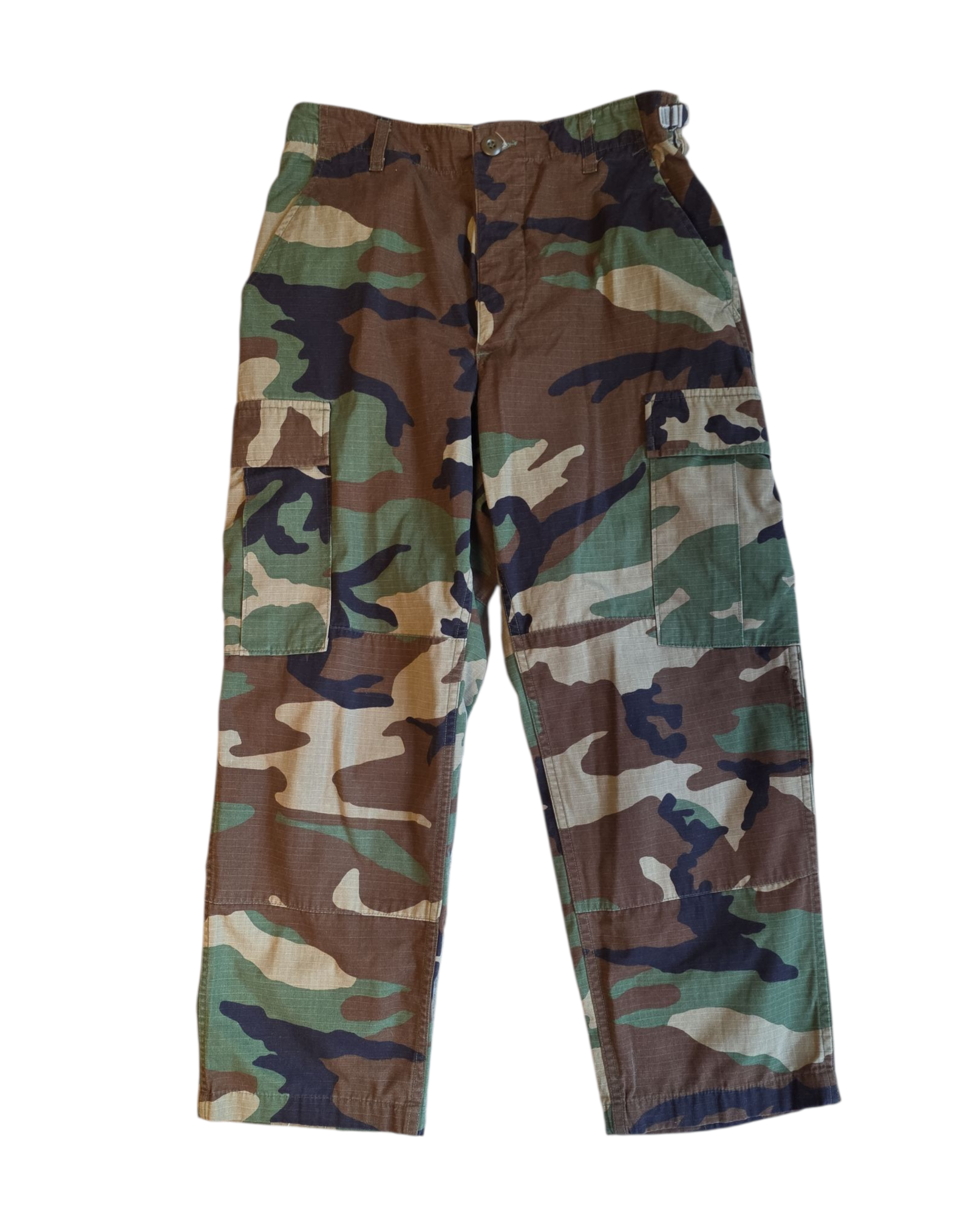 green  camo pants, 28