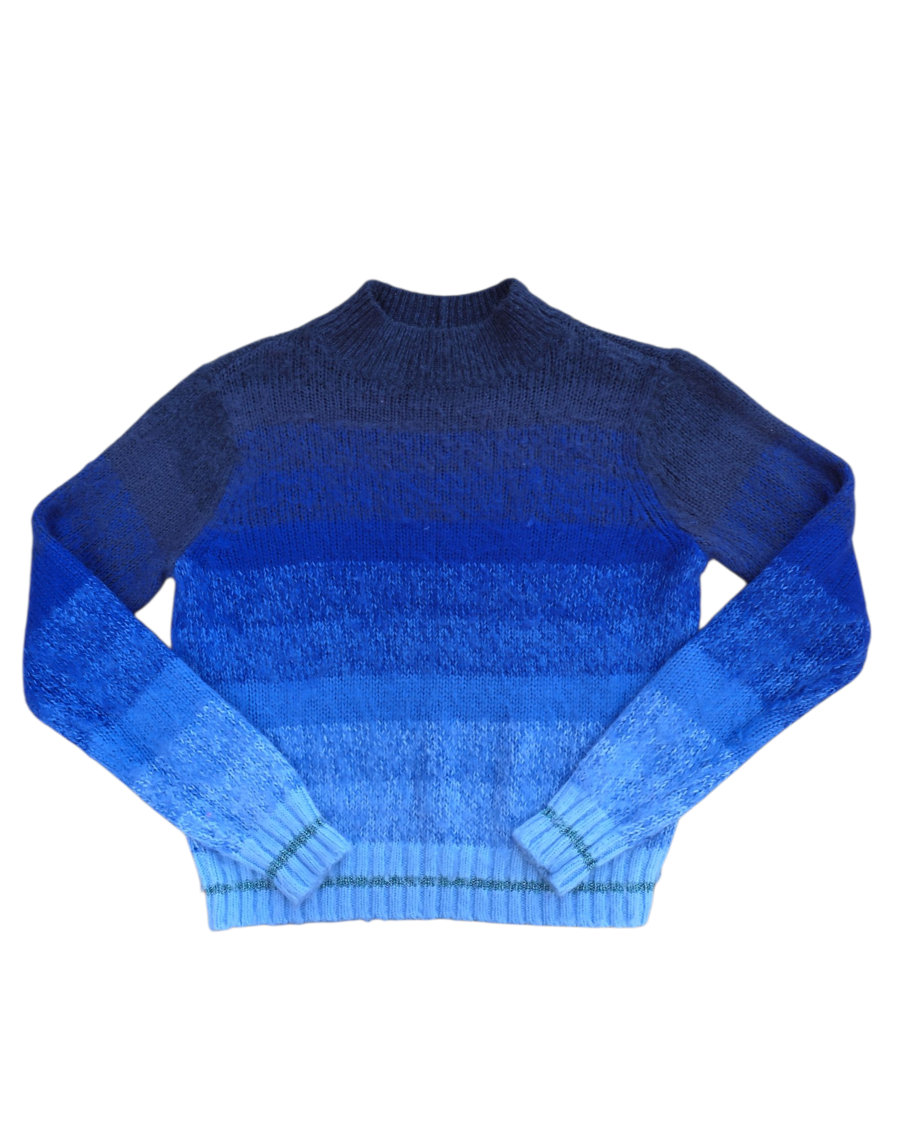 blue american eagle ombre sweater, s