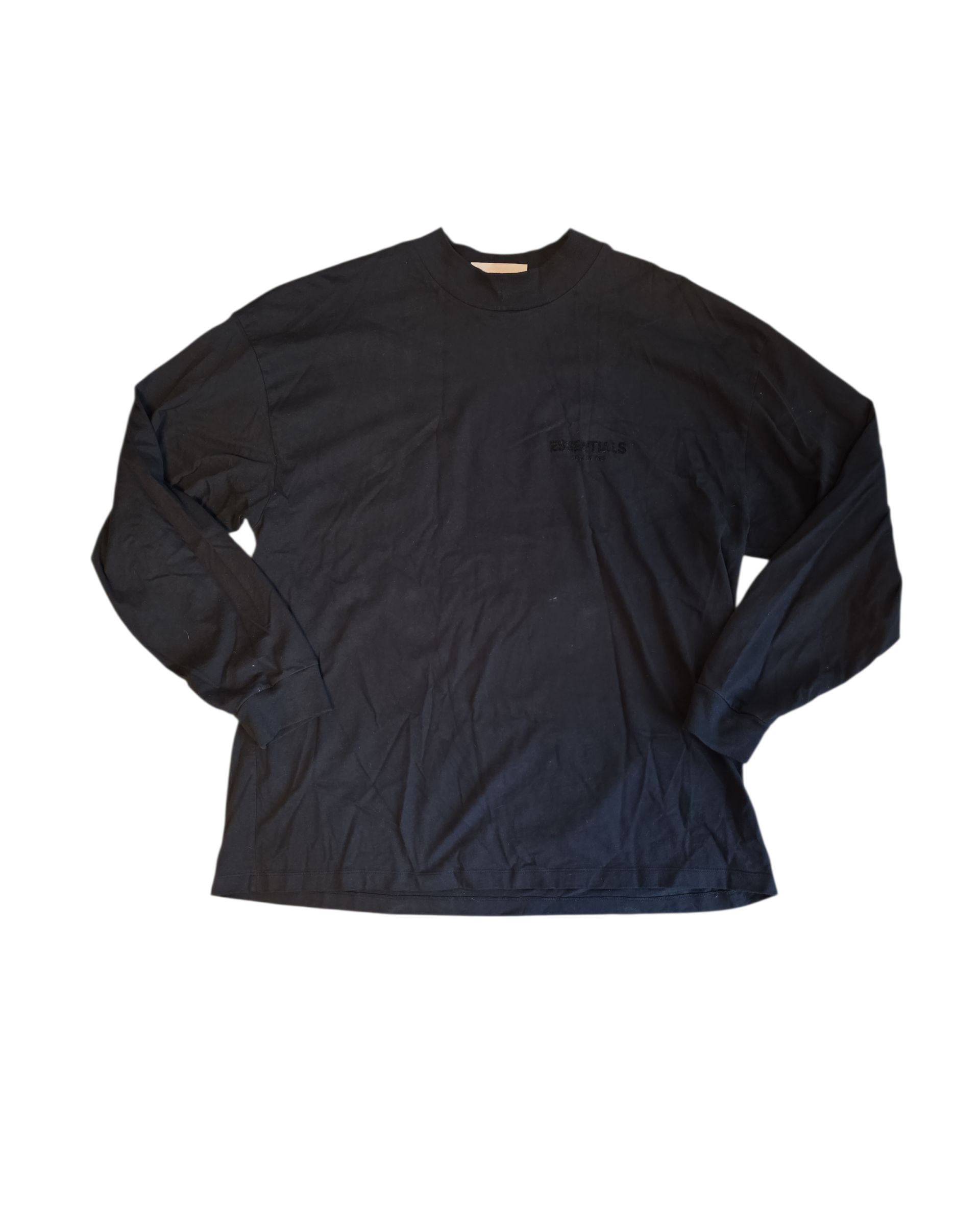 black Essentials fear of god long sleeve, XL