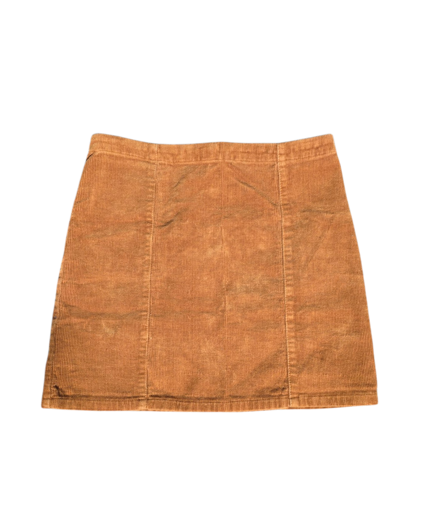 brown forever 21 cord mini skirt, small