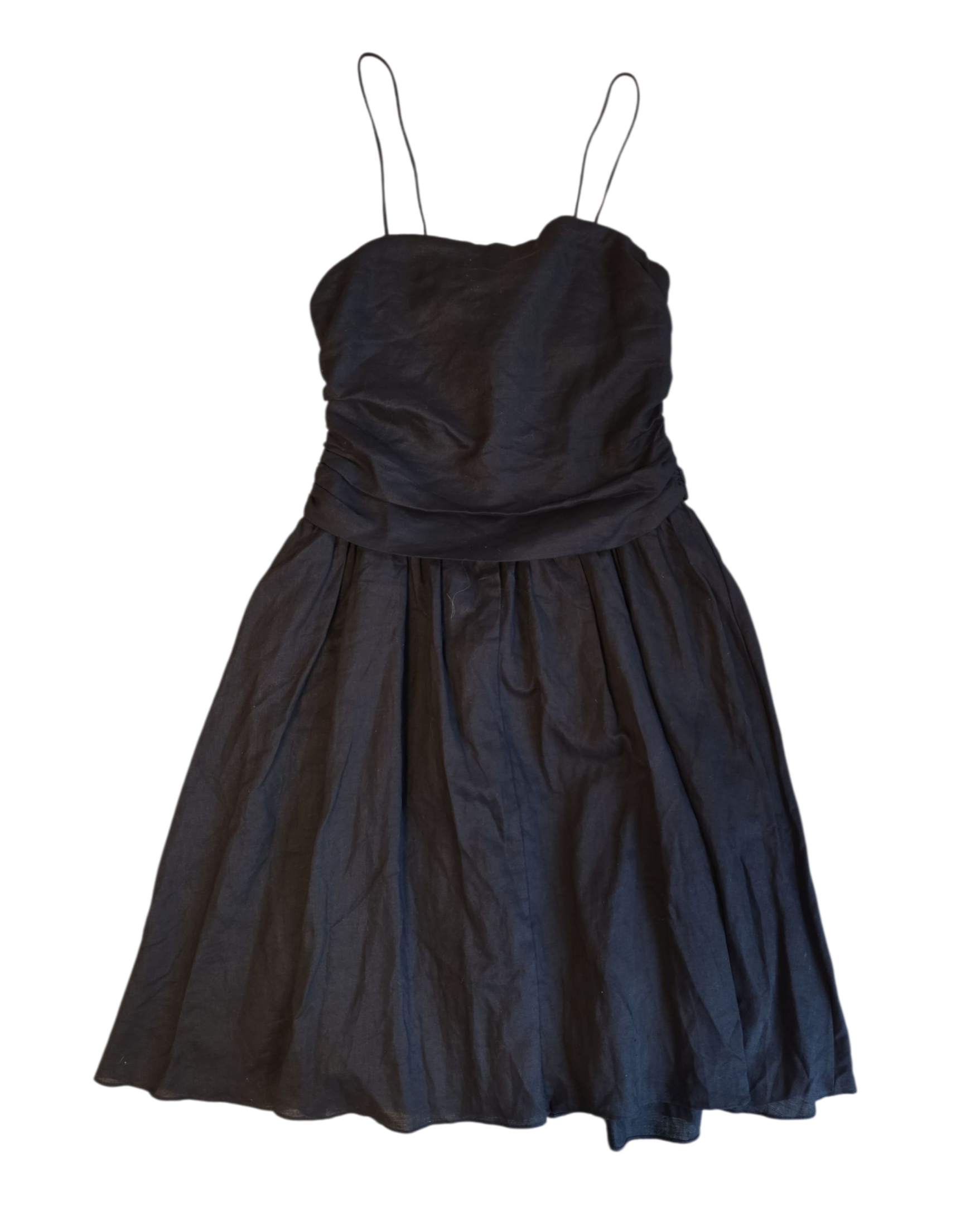 black all : row nwt dropwaist dress, L