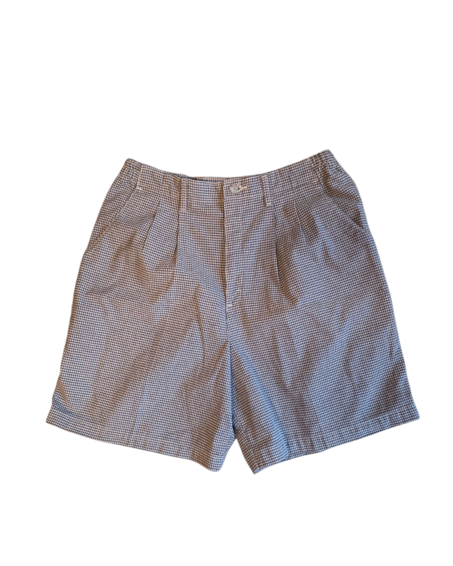 brown black lee casuals plaid vtg shorts, 16