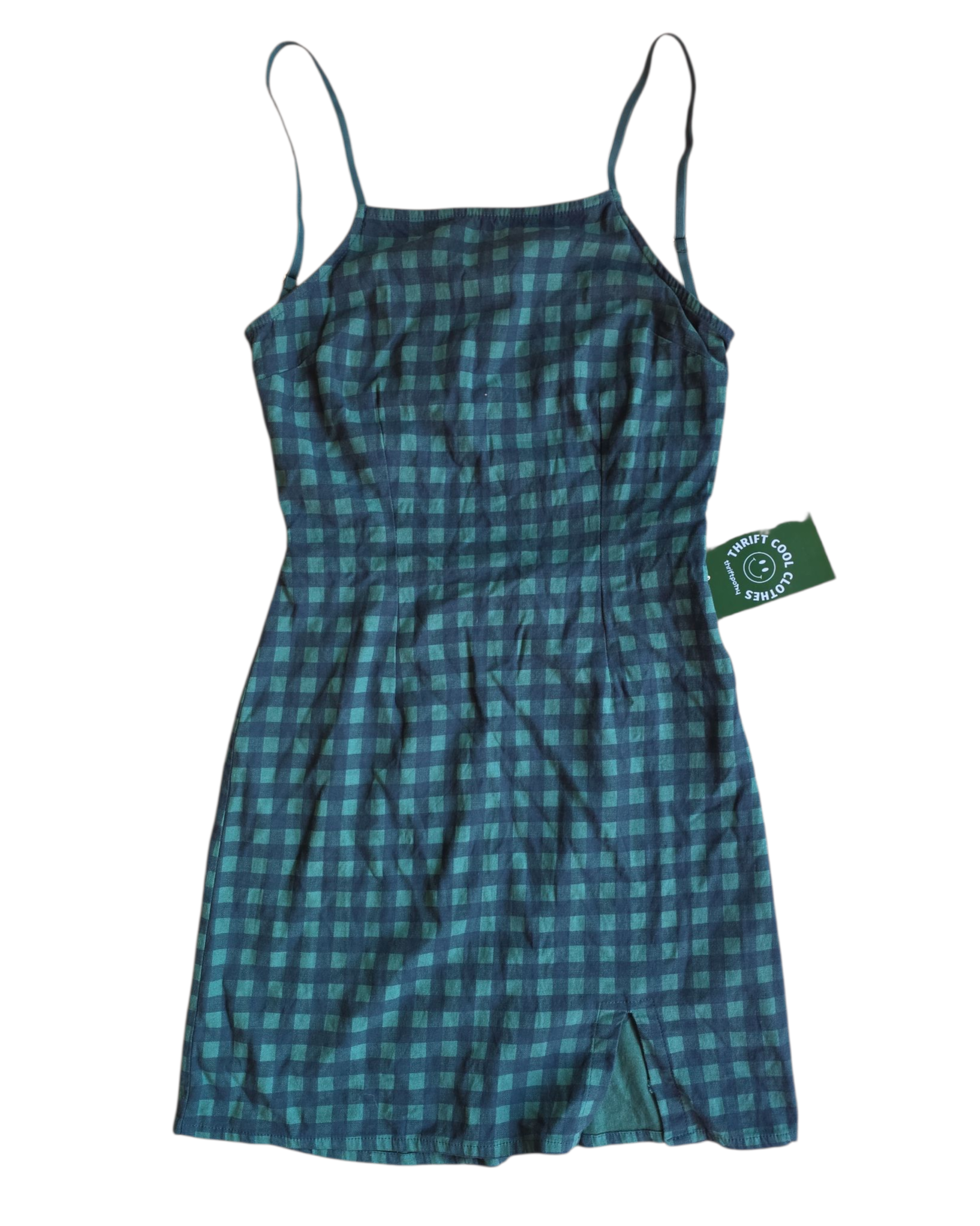Green Urban outfitter Gingham mini dress, Xs